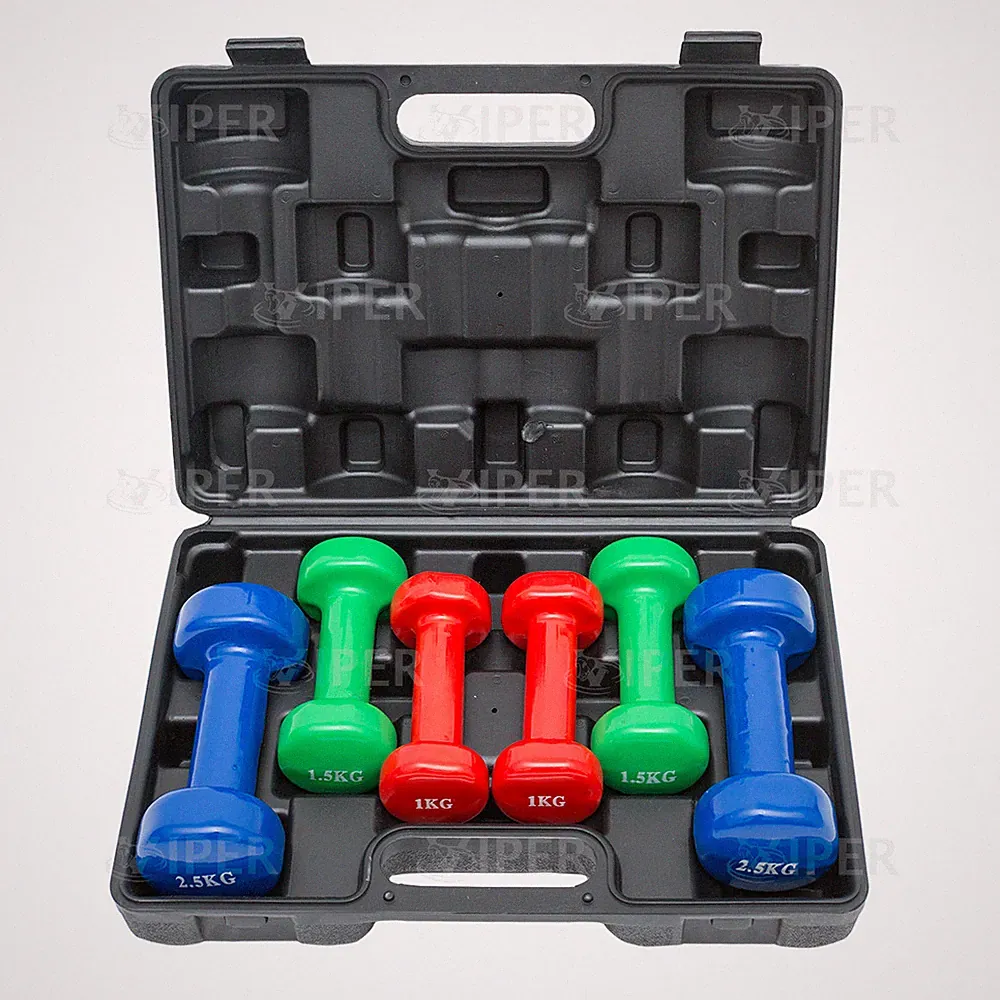 10 kg Damen Hanteln Gewichte Set Vinylbeschichtet Aerobic Gym Class Home Fitness