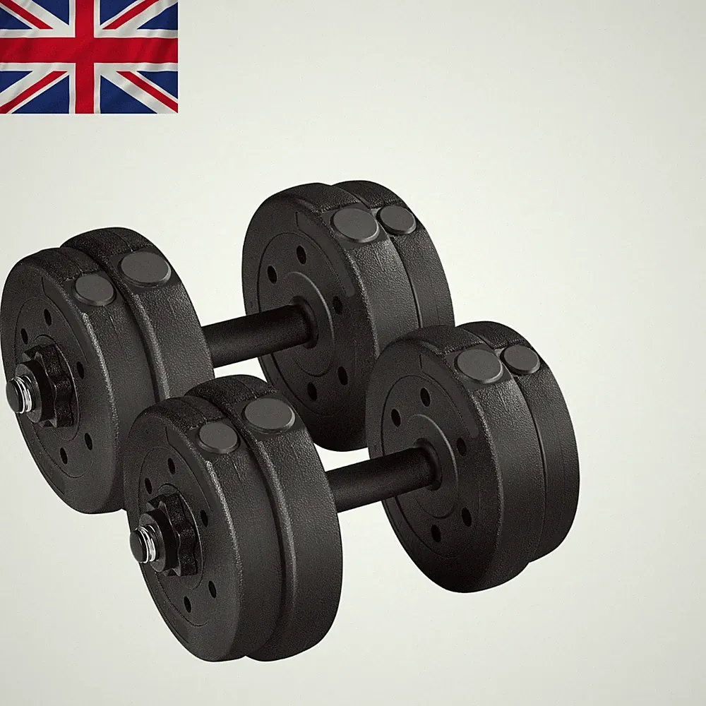 15KG Home Gym Hanteln Set - verstellbar, rutschfest, perfekt für jedes Training