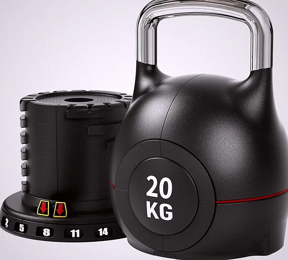 20kg Kettlebell Verstellbare Hanteln Set 7 in 1 Kugelhantel Gewicht Hantel Set