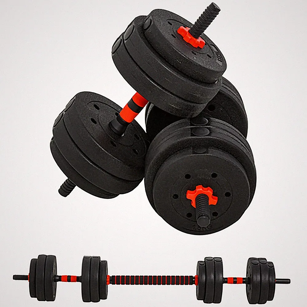 25kg Verstellbare Hantel Langhantel Set Home Gym Gewichte Fitness Krafttraining