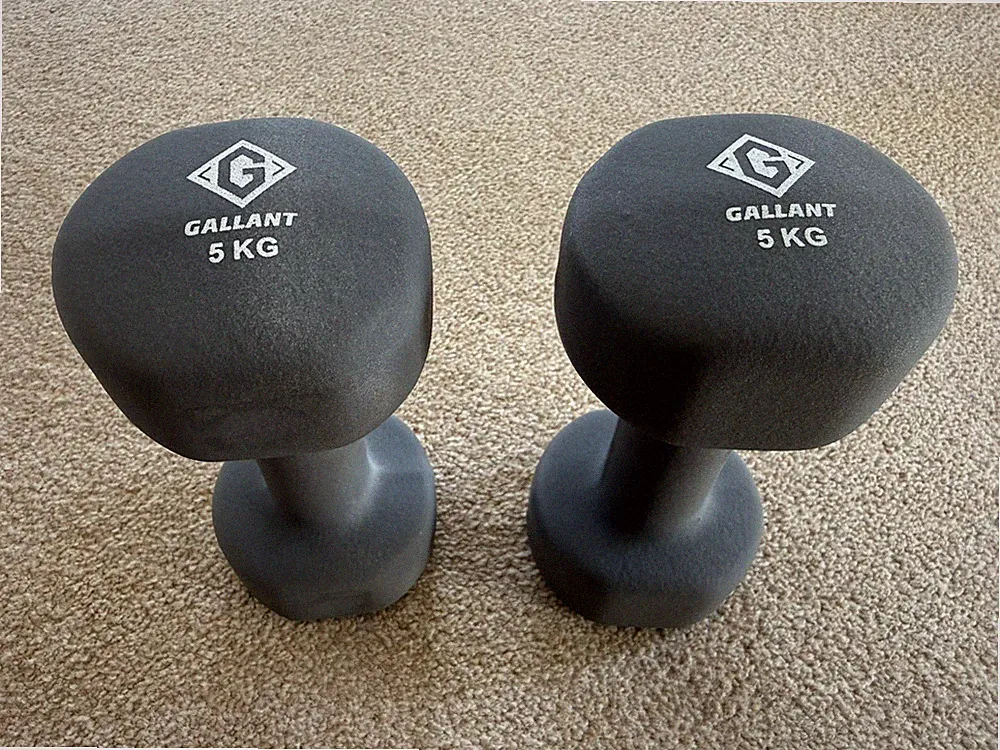 2x 5KG Hanteln Paar - Neoprenmaterial