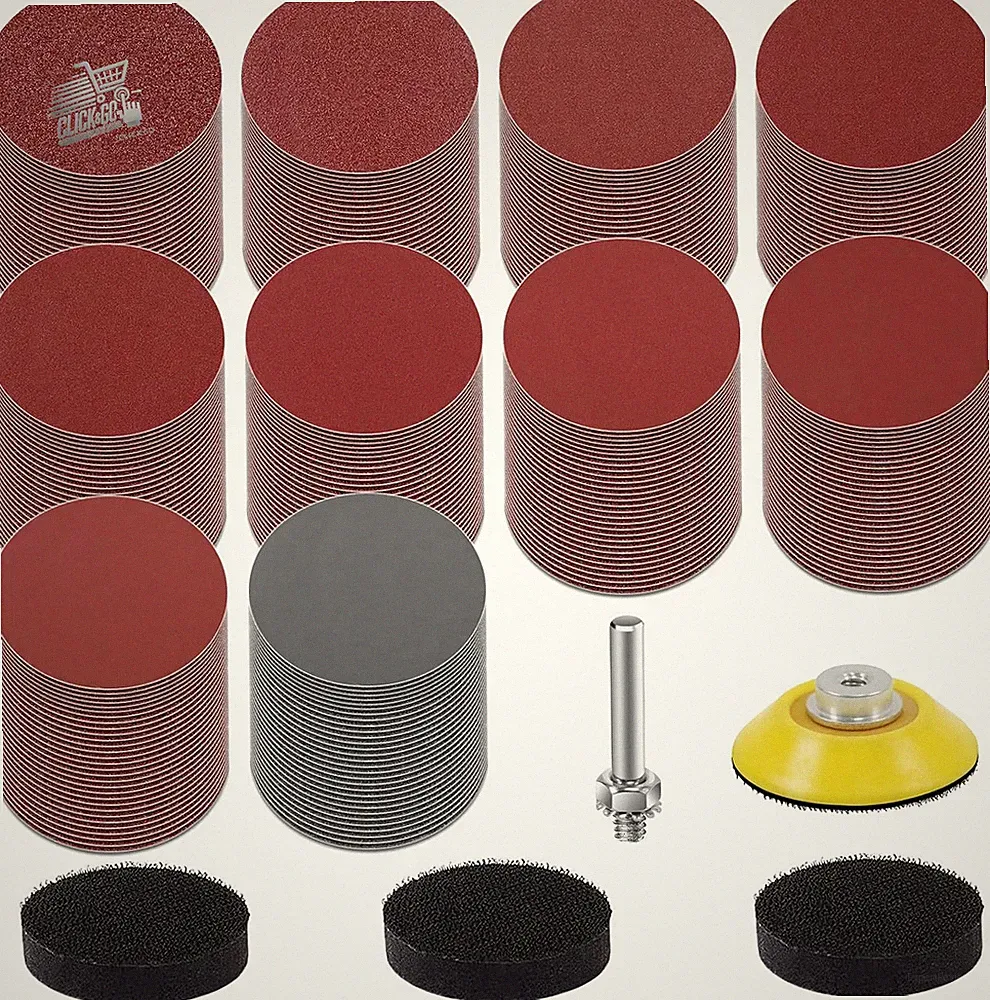 300 Schleifscheiben 50 mm Schleifpapier Schleifset Polieren für Bohrmaschine