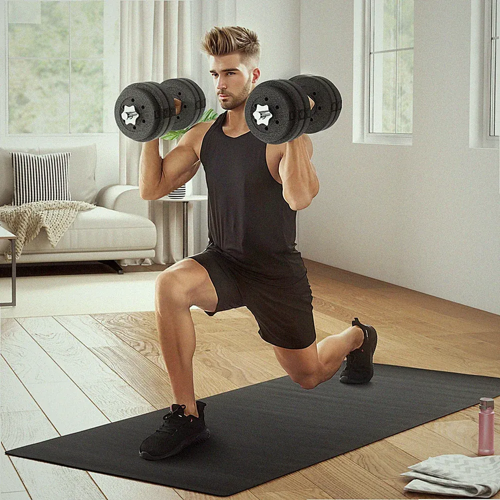 30KG Verstellbare Hanteln Gewicht Set Handgewicht für Home Gym Body Fitness