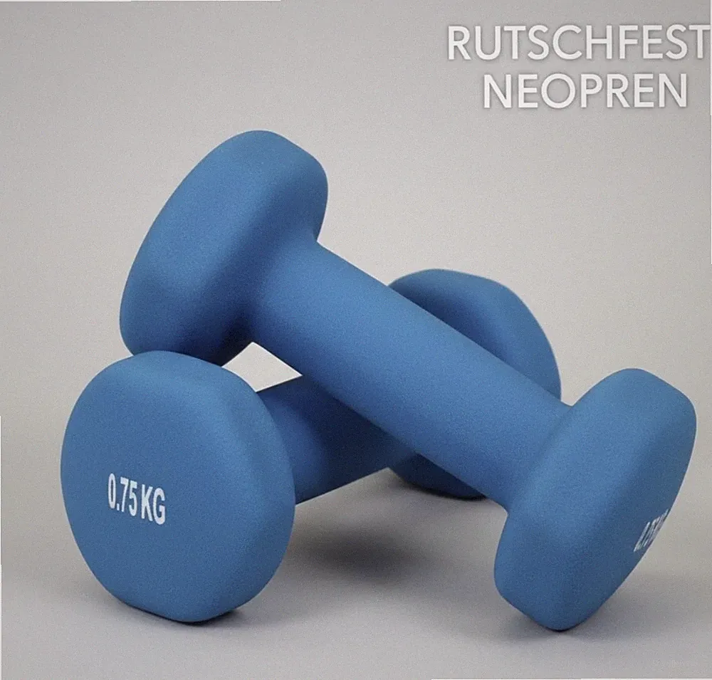 5 Paar Kurzhanteln Neopren 0,75 kg