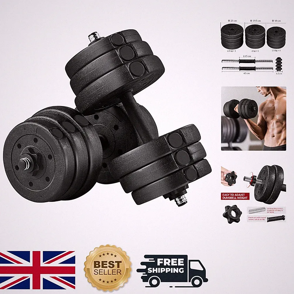 All-in-One Hantelset (25KG verstellbar) mit robustem Design für Heimfitness