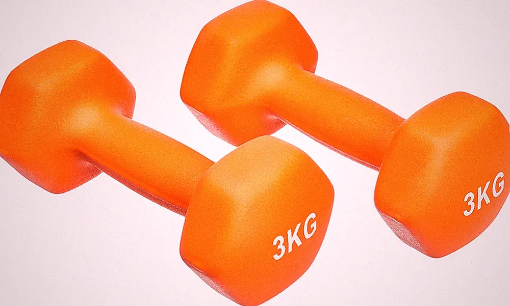 Amazon Basics Neopren Hantel Paar, 3 kg, orange
