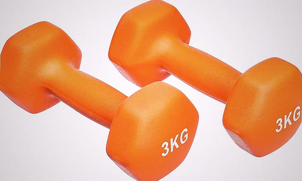 Amazon Basics Neopren Hantel Paar, 6 kg (2 x 3 kg), orange