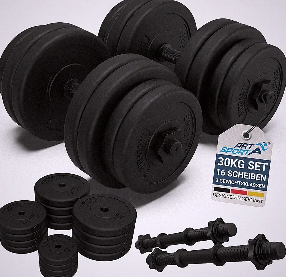 Artsport 2Er Hantelset 20/30 / 40 Kg - Kurzhantel Set Mit 2 Kurzhanteln, Gewicht