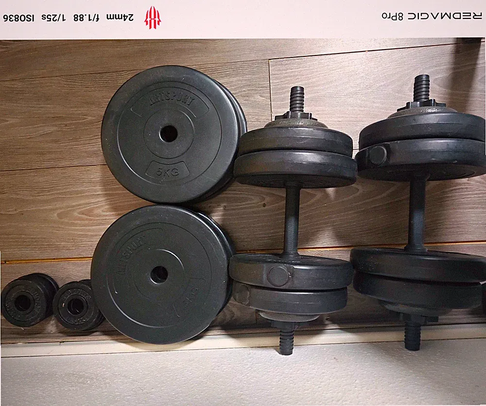 ARTSPORT Kurzhantel-Set 40 kg, 2 Hanteln, 12 Scheiben, rutschfeste Griffe