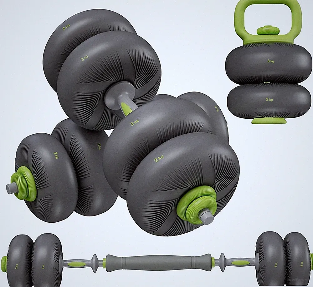 AuAg 4in1 Hantelset verstellbar 20/25 kg