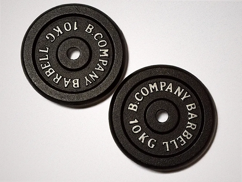 Bad Company 2x 10kg Hantelscheiben Gusseisen 30/31 mm