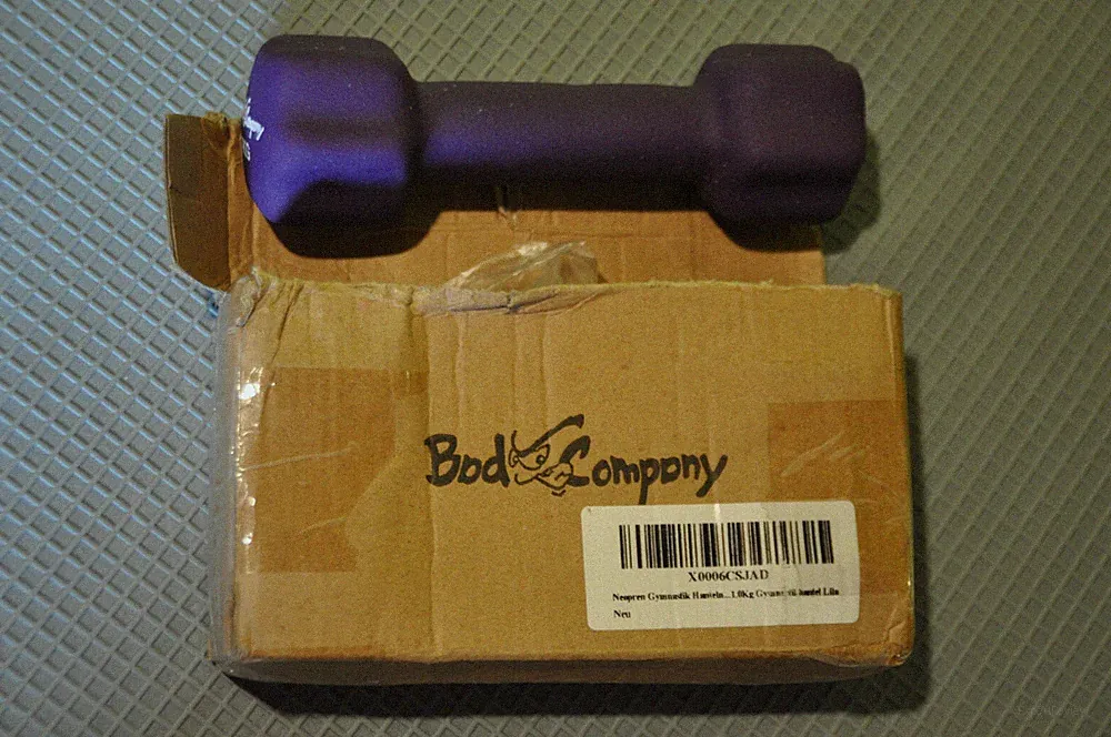 Bad Company Gymnastik Hanteln 2x1kg Neopren Soft lila