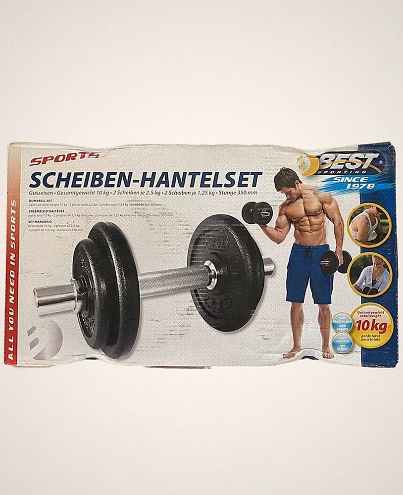 Best Sporting Hantelset 10 kg Gusseisen