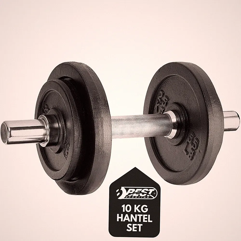 Best Sporting Hantelset 10 kg Gusseisen