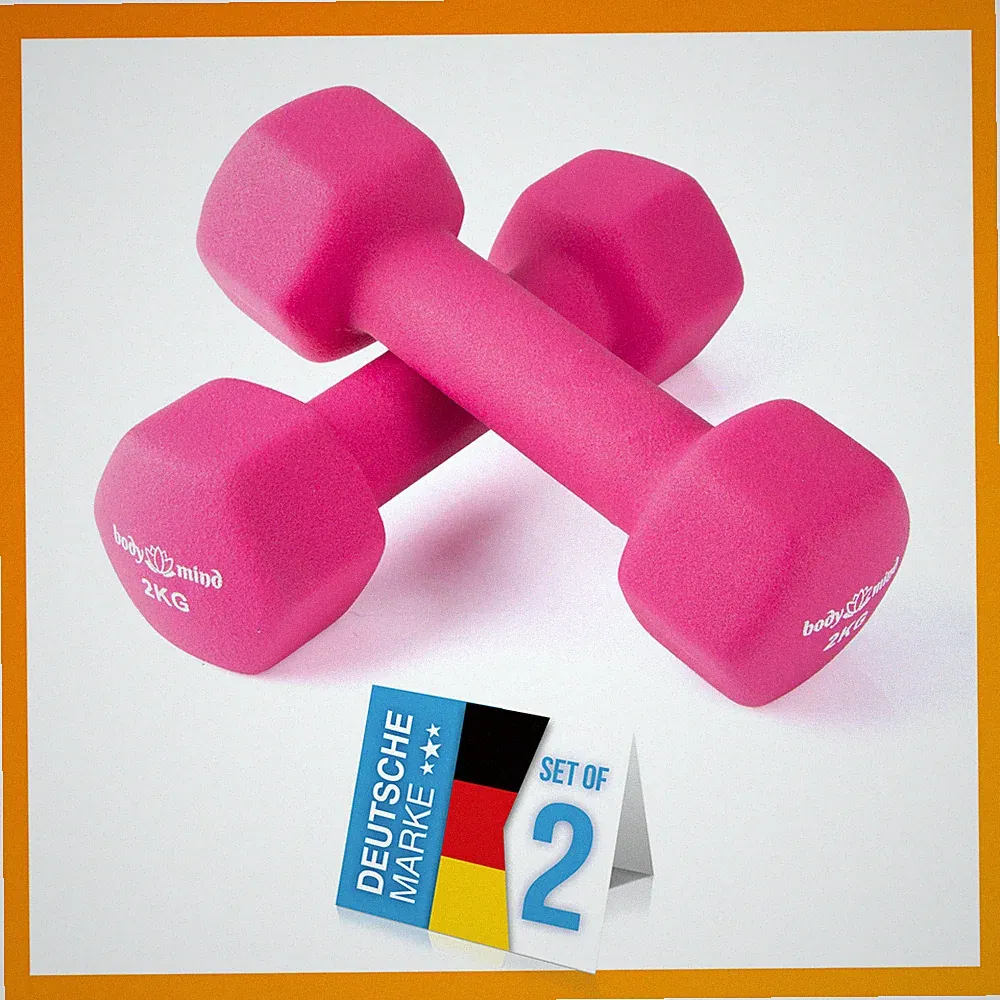 Body & Mind Kurzhanteln 2er Set Neopren