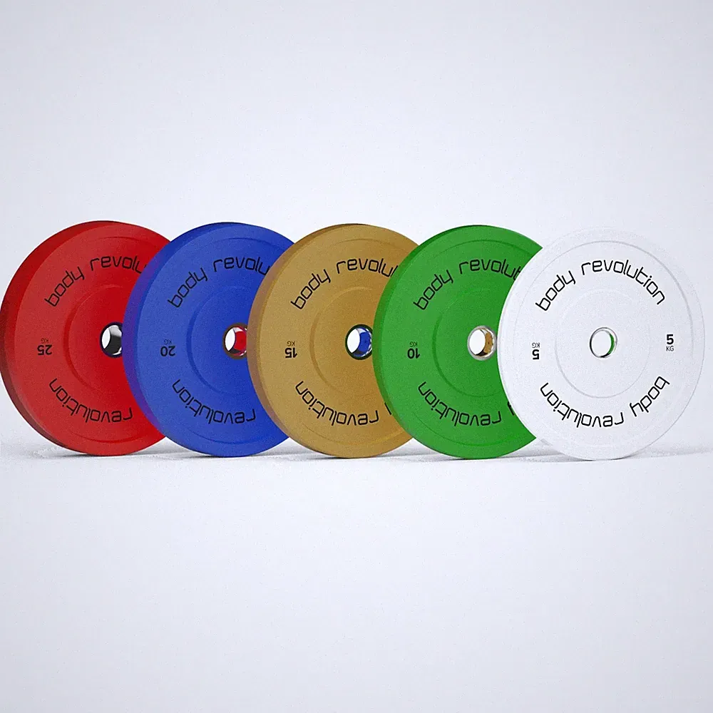 Body Revolution Olympic Bumper Plates Farbe 150kg SET