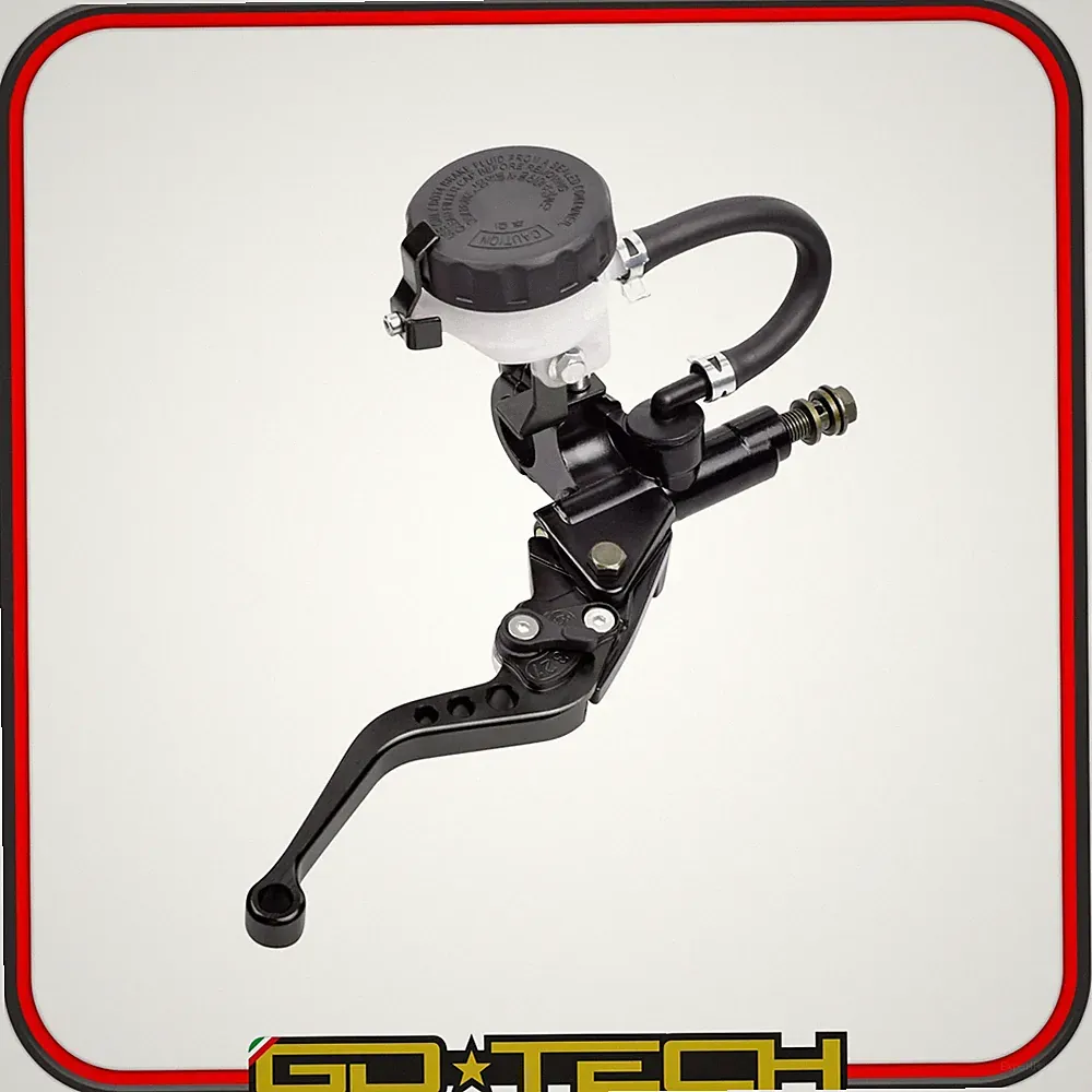 BREMSPUMPE VORNE MOTORRAD SCOOTER CROSS MOTARD EINSTELLBAR CNC schwarz UNIVERSAL
