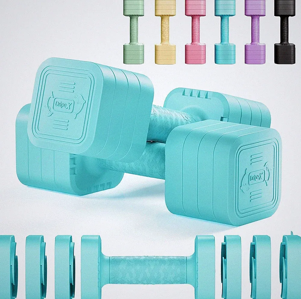 Dripex Hantel Set 2,5 kg 5 kg 7,5 kg 6 Platten