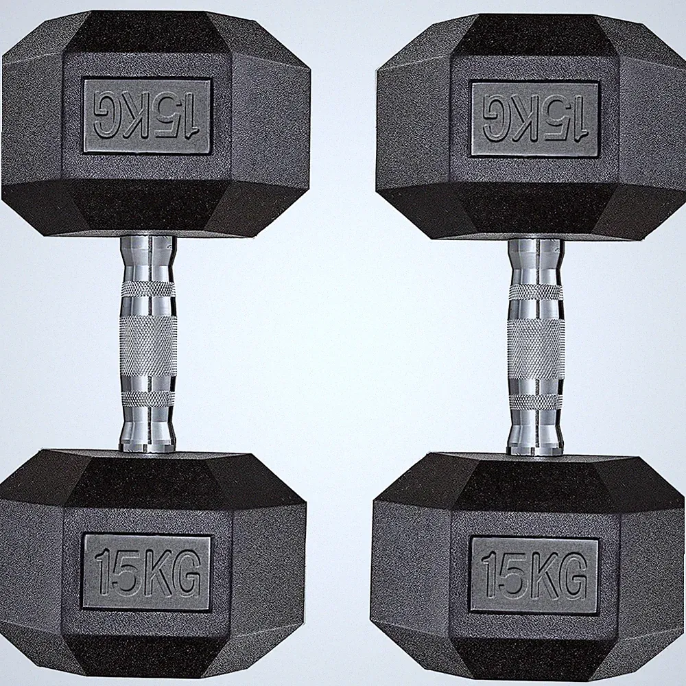 Dumbbell Set 2er 10-30kg Gummiert