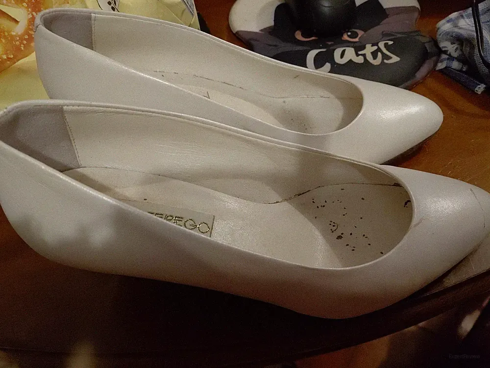 Elegante Brautschuhe 36. Mittlerer Absatz. 80er Jahre.