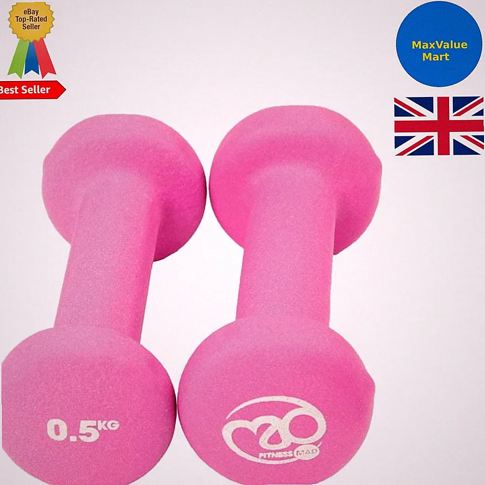 Elegantes Neopren Hanteln Paar - 0,5 kg, perfekt für Heimfitness & Studio