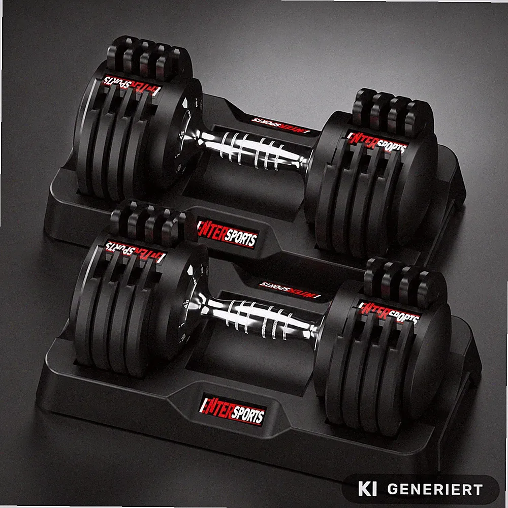 EnterSports Verstellbare Hantel 2kg–12kg 5 Gewichtsstufen Drehgriff NEU OVP