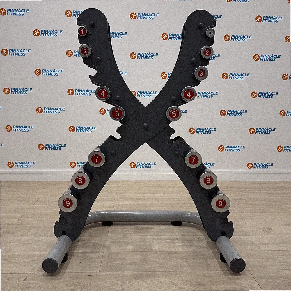 Escape Fitness Chrom Hantelset 1-9kg mit Ablage
