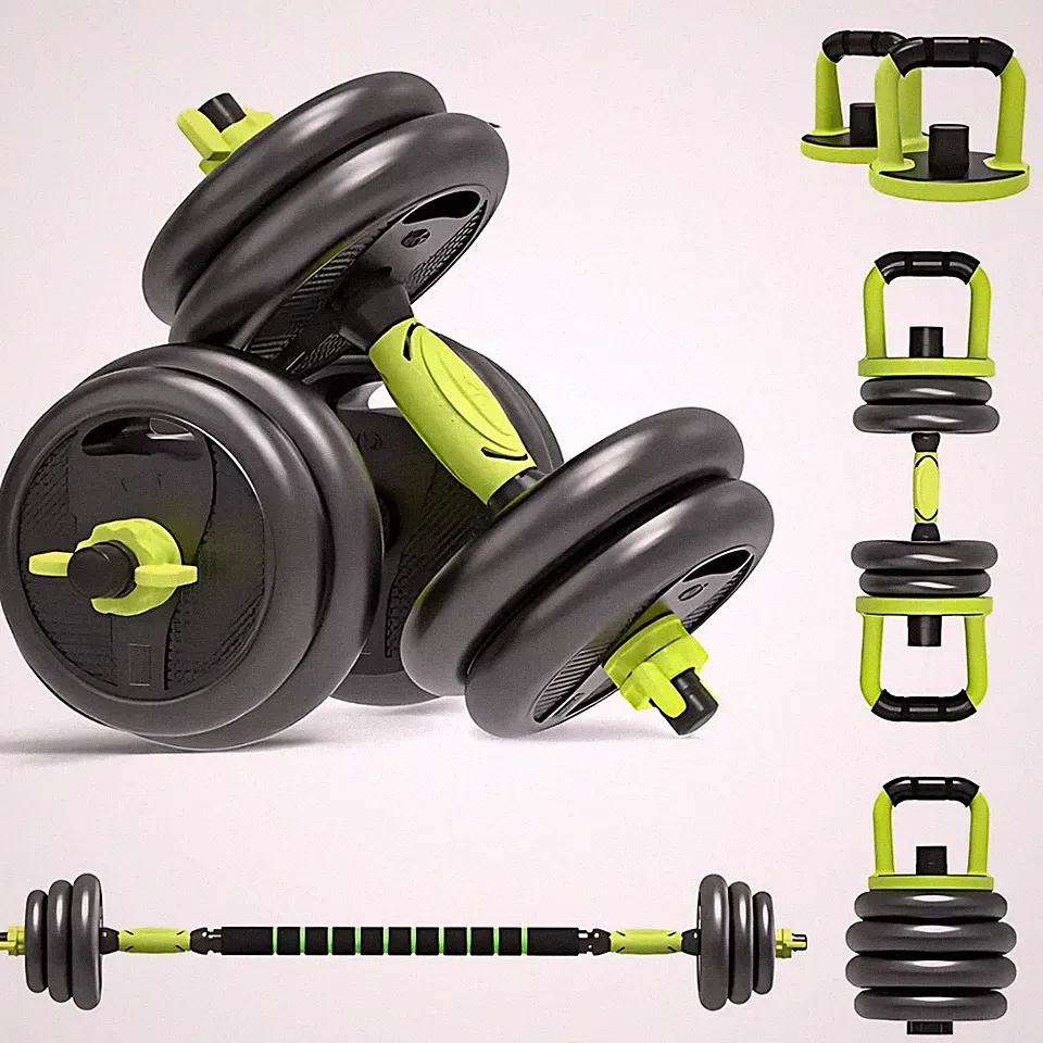 Exersci 6 in 1 verstellbare Hantel, Kettlebell, Langhantel, Set 20KG/30KG/40KG