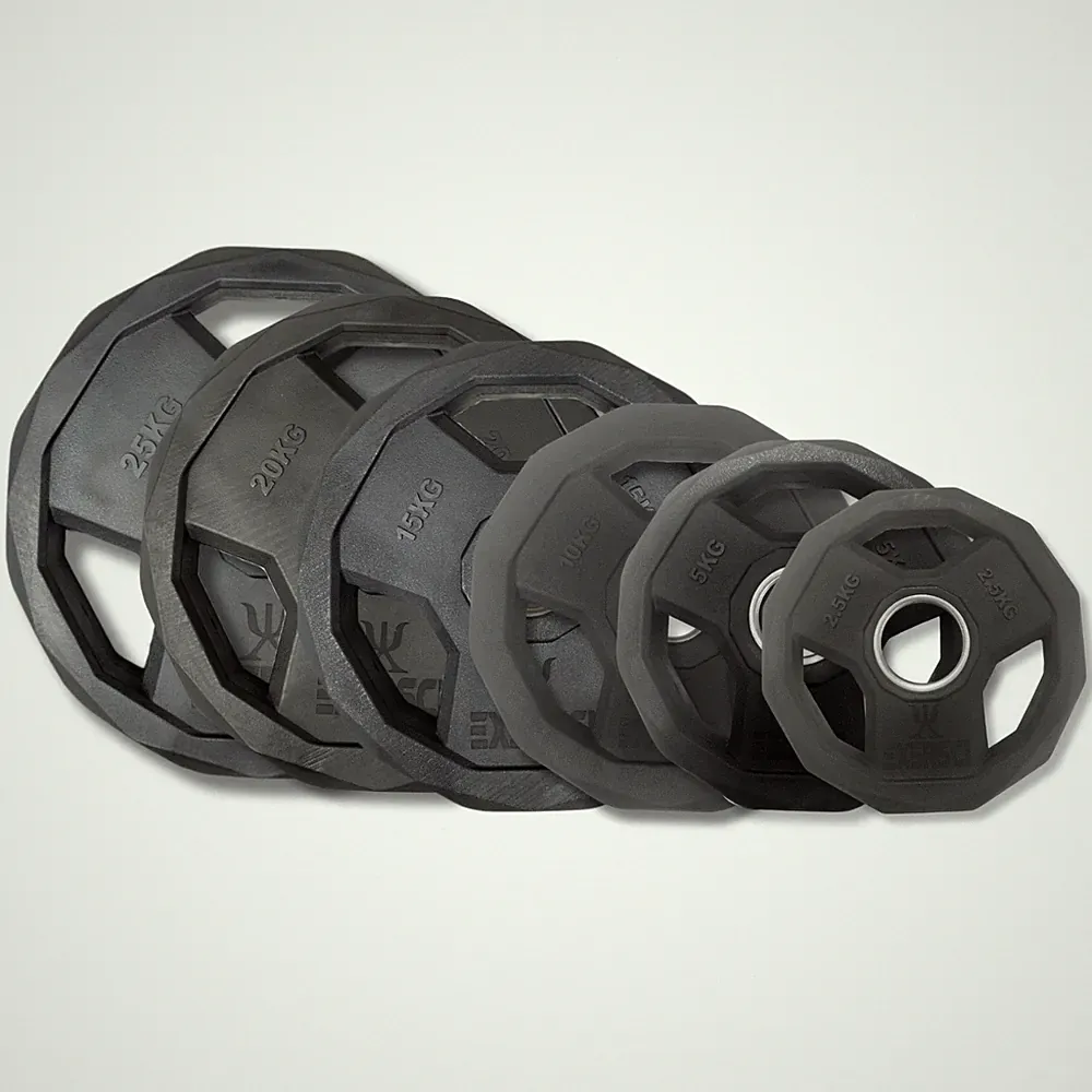 Exersci Premium 2" Gusseisen Hantelscheiben, Fitnessstudio Gewichtheben Fitness