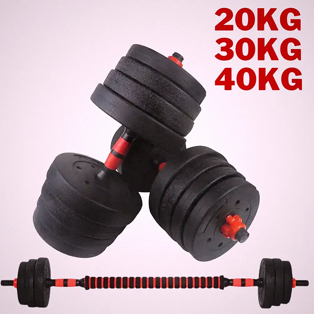 Exersci verstellbare Hantel Langhantel Gewichte Set 20-40kg mit Kettlebell Option