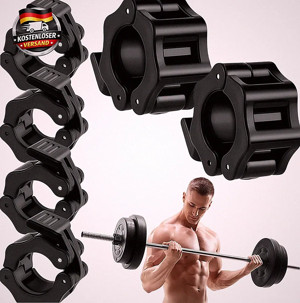 Flintronic Hantelverschlüsse Schnellverschluss 30mm 6 Stück