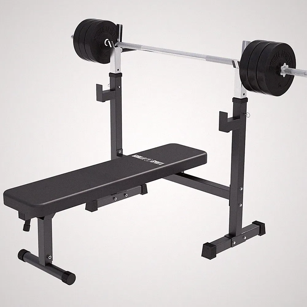 Gorilla Sports Hantelbank 70 kg Set