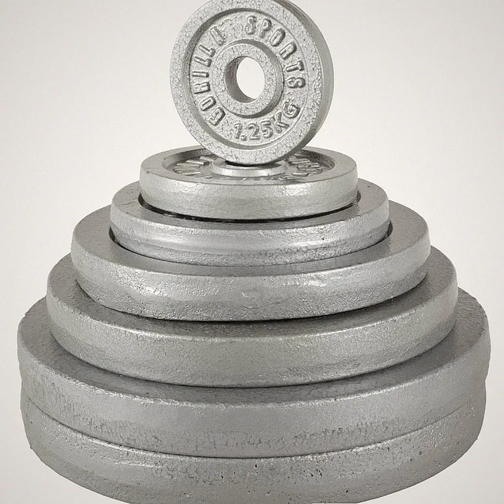 GORILLA SPORTS Hantelscheiben Gusseisen 30 mm 30 kg