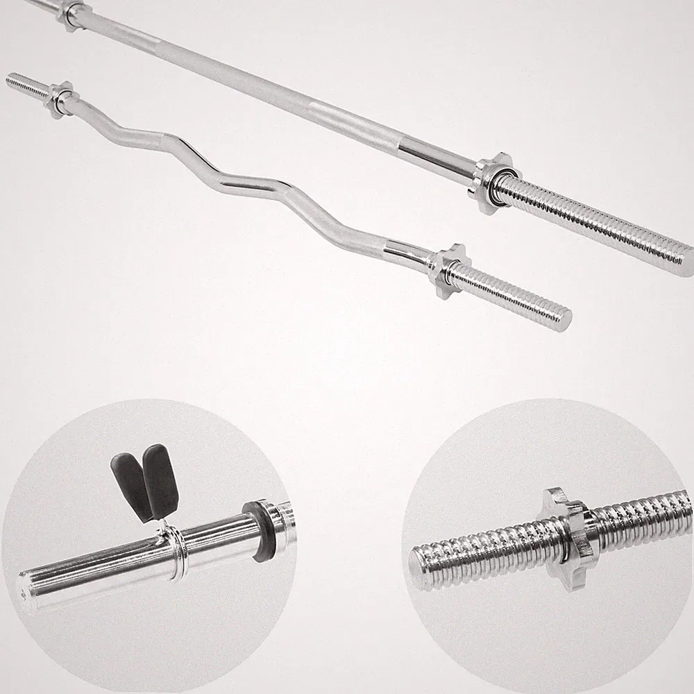 GORILLA SPORTS Hantelstangen Set 170 cm + 120 cm
