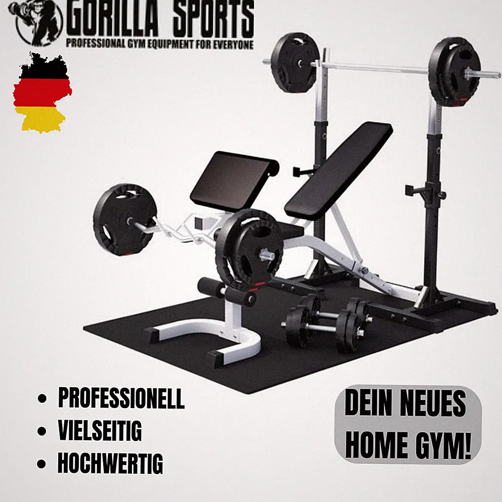 GORILLA SPORTS Kraftstation mit 100 kg Gewichten