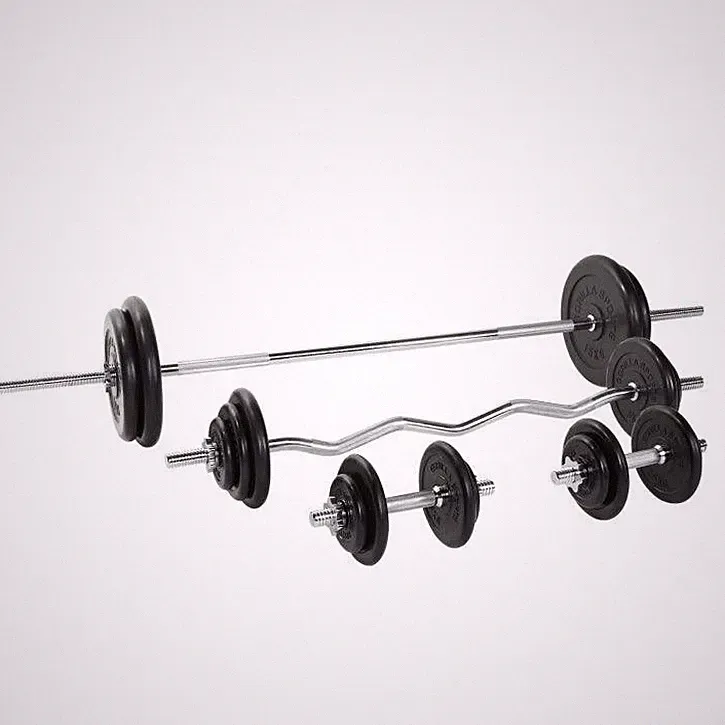 Gorilla Sports Langhantel Set 108 kg