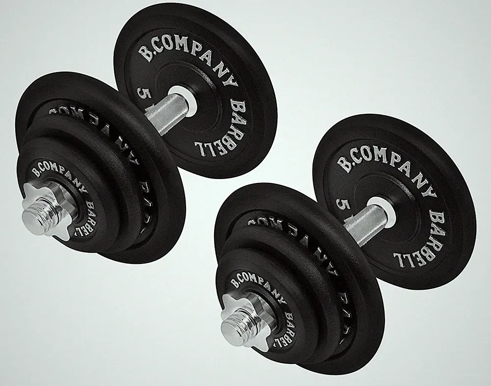 Guss Kurzhantel-Set 40Kg (2x20) Hantelscheiben Hantelset