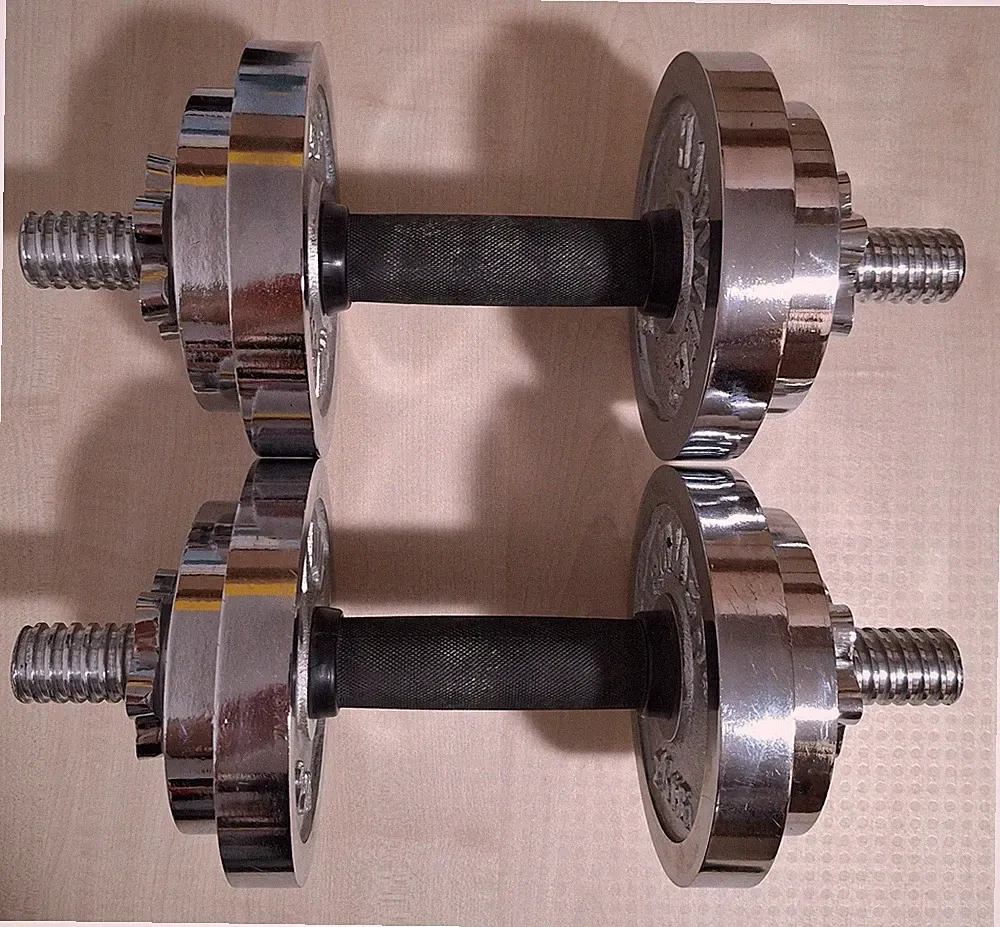 Hammer Kurzhantel-Set 2x 10 kg, chrom