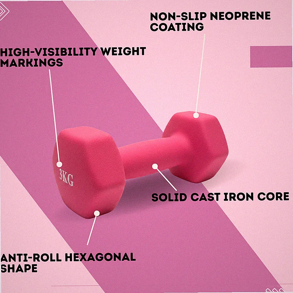Handgewichte Paar Neopren Hanteln Gym Fitness Yoga Pilates