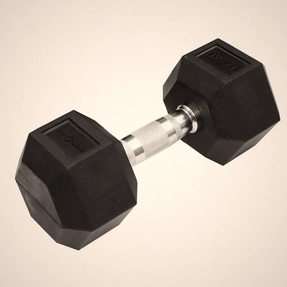 Hantel Hexagon 12,5kg | Kurzhantel Hex Hanteln Bar Kompakthantel Dumbbell 6eckig