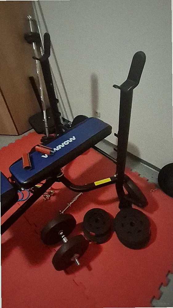 Hantelbank mit Hantelset klappbar