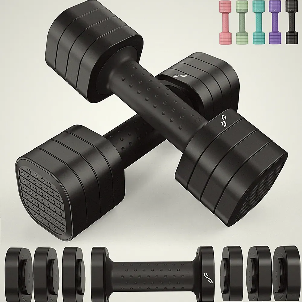 Hanteln Frauen Set Verstellbar Fitness Krafttraining Home-Gym 2er Set 0,9-2,3 kg