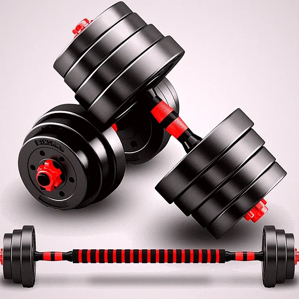 Hanteln Kurzhantel Set Gewichte Fitness verstellbar Langhantel Krafttraining