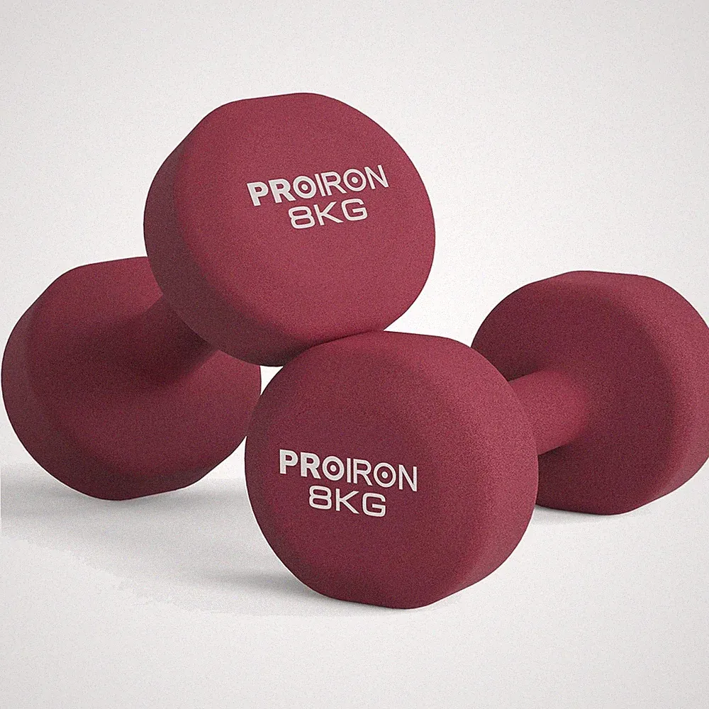Hanteln Neopren Kurzhanteln Frauen 2x8kg Hantelset Damen Gymnastik Pilates