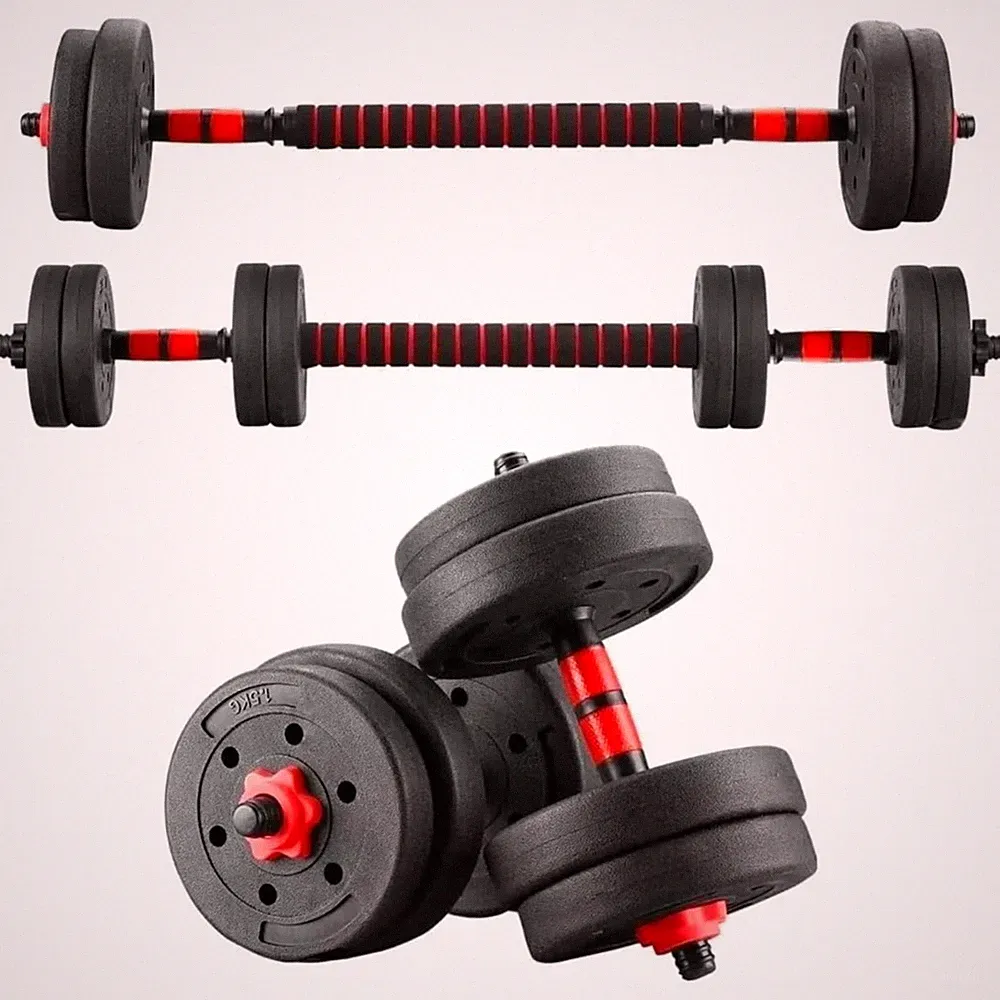 Hanteln Set 15kg Gusseisen Kurzhanteln Langhantel Fitness Muskelaufbau