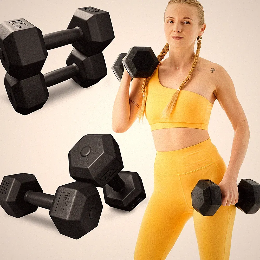 Hanteln Set Kurzhanteln 2er Set 8kg (2x4 kg) Hanteln Dumbbell Set TREX SPORT