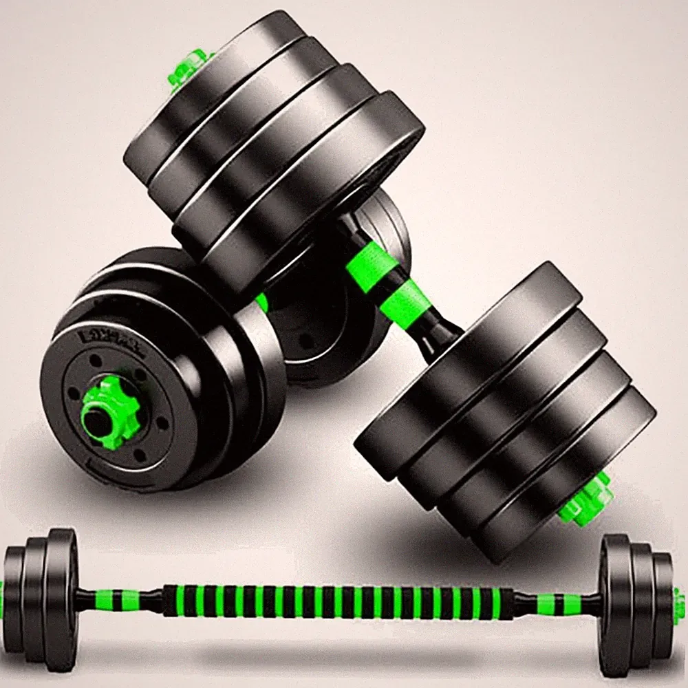 Hanteln Set verstellbar 15kg Kurzhantel incl. 2 in 1 Fitness Handgewichte