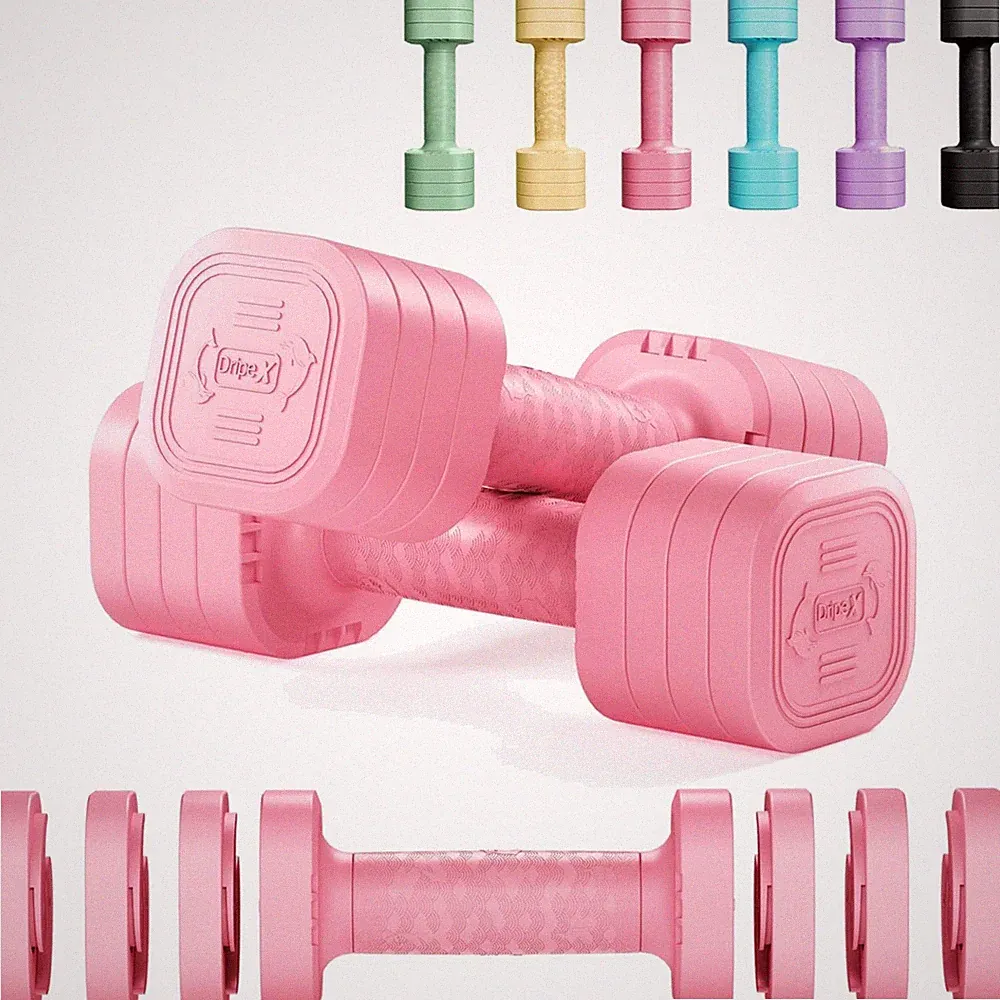 Hanteln Set Verstellbar Hantelplatten Kurzhantel 2,5kg 5kg 7,5kg Fitness