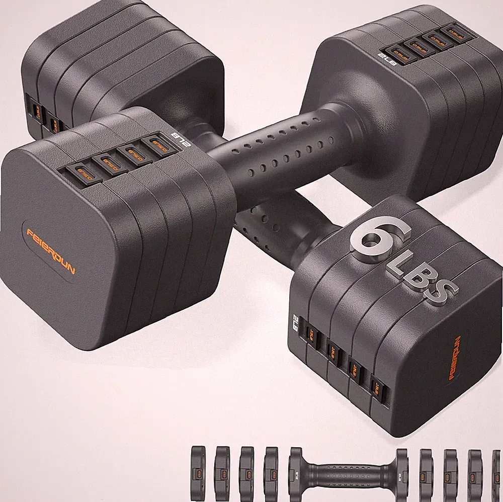 Hanteln Verstellbar Set 2 x 4,5kg 2 x 2,7kg Fitness Training Sportgerät