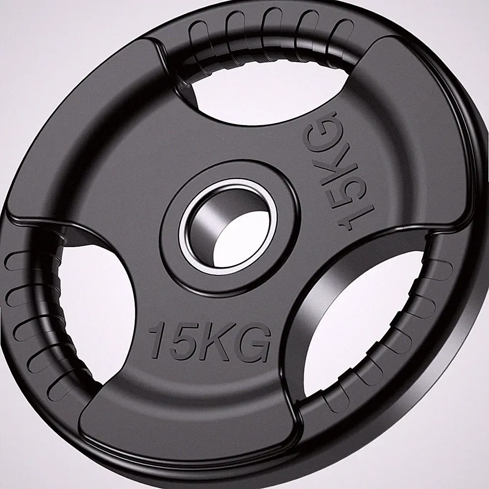 Hantelscheibe 15 kg Gummi 50 mm Bohrung